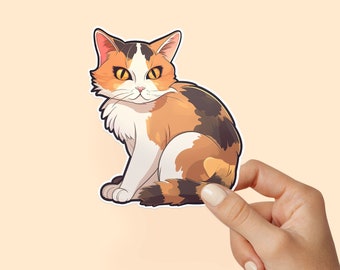 Calico Cat Sticker, Calico Lover, Calico Mom, Cute Cat Sticker, Calico Gift
