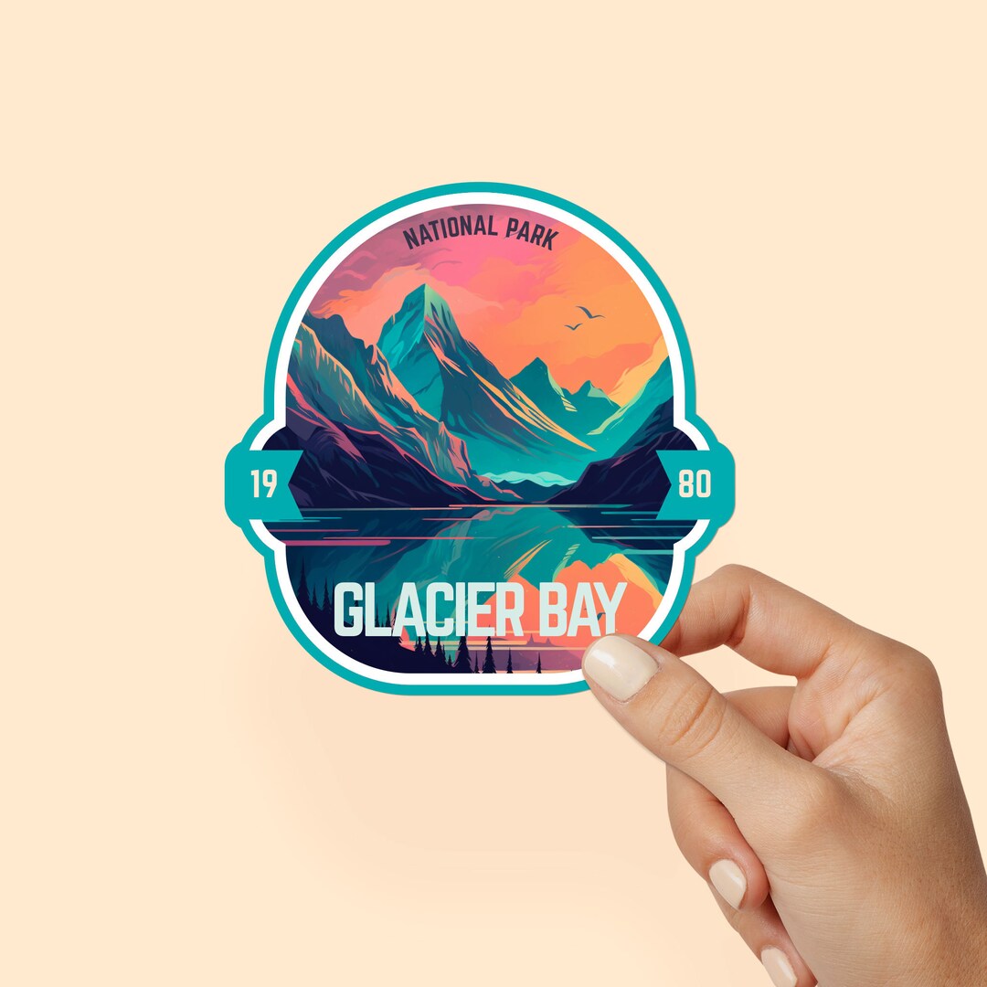 Glacier Bay National Park Explorer Laptop Sticker, Hydroflask Water ...