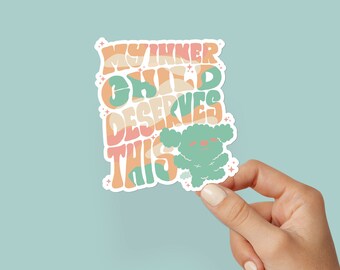 Self love sticker, laptop sticker, motivational sticker, water bottle sticker , mental health sticker