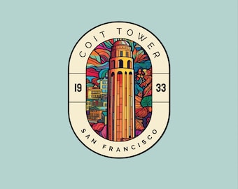 San Francisco Sticker, Travel Sticker, Travel Decal, Water Bottle, Laptop Sticker, Gift for Bestfriend