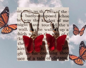 Butterfly Earrings | Handmade Butterfly Dangle Earrings | Gifts And Present | Jewellery |  Small Gifts | Animals Gifts | Valentine earrings