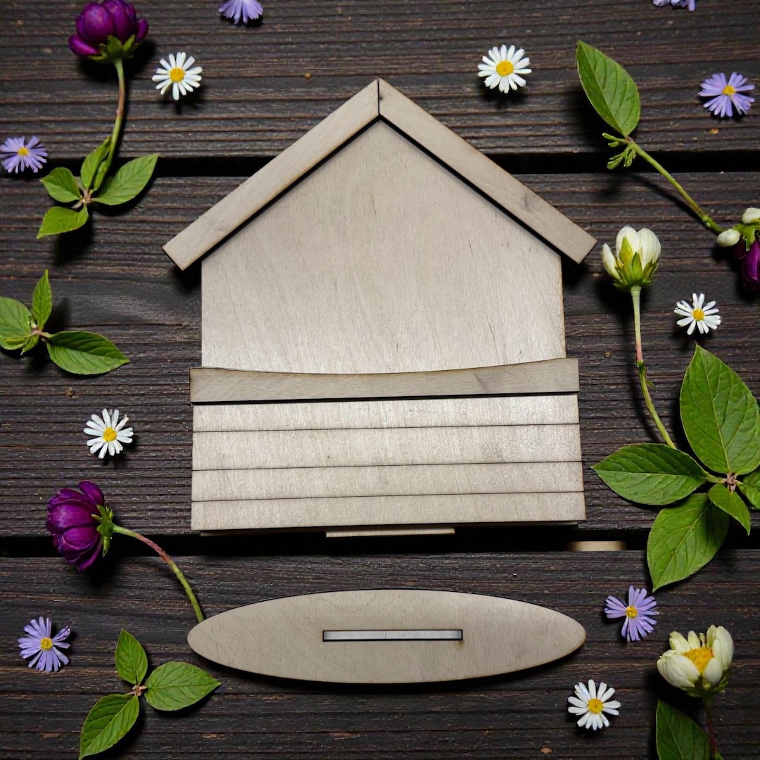 My House Insert Interchangeable House (house Base Only) That Holds Seasonal Inserts ...