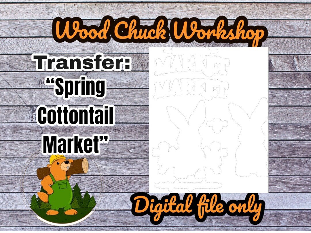 Cottontail Market SVG PNG File Chalk File Etsy