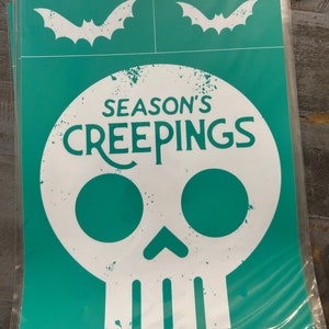 Seasons creepings Halloween RETIRED chalk couture transfer / stencil closeout sale! 8.5 x 11 B size