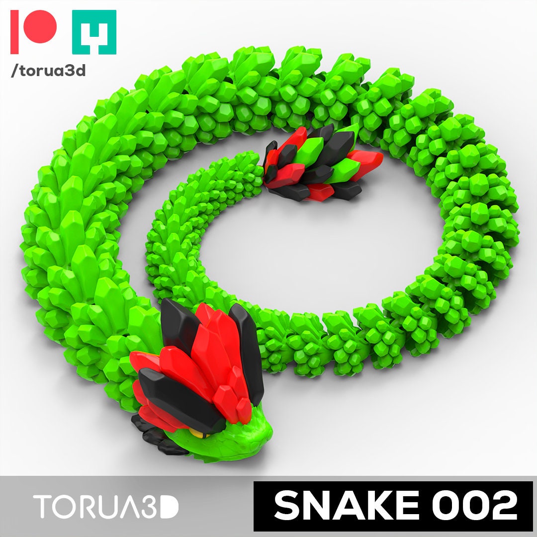 ARTICULATED SNAKE 002 | 3d Print File | Stl Files | Stl File 3d ...