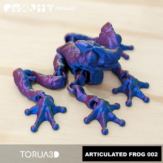 Articulated CRYSTALLIZED FROG 002 | STL File | Digital Products