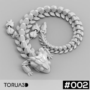 Articulated Dragon 002 3D printing | STL file | 3d print file | stl files | stl file 3d printing | articulated dragon stl | articulated stl