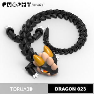 Dragón Articulado 023 - Archivo STL para impresión 3D / Archivo STL / Archivo de impresión 3D / Archivos STL / Archivo STL impresión 3D / Dragón Articulado STL