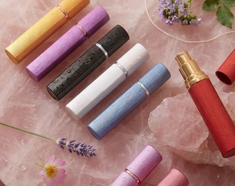 12ml Refillable Perfume Atomizer Travel Spray Bottle – Portable Glass Perfume Dispenser, Fine Mist Refillable Travel Perfume Bottle