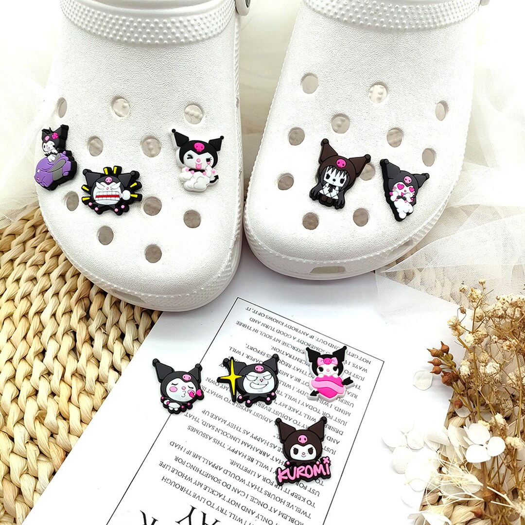 Cute Anime Croc Charms Kuromi Shoe Charms Cute Croc Etsy
