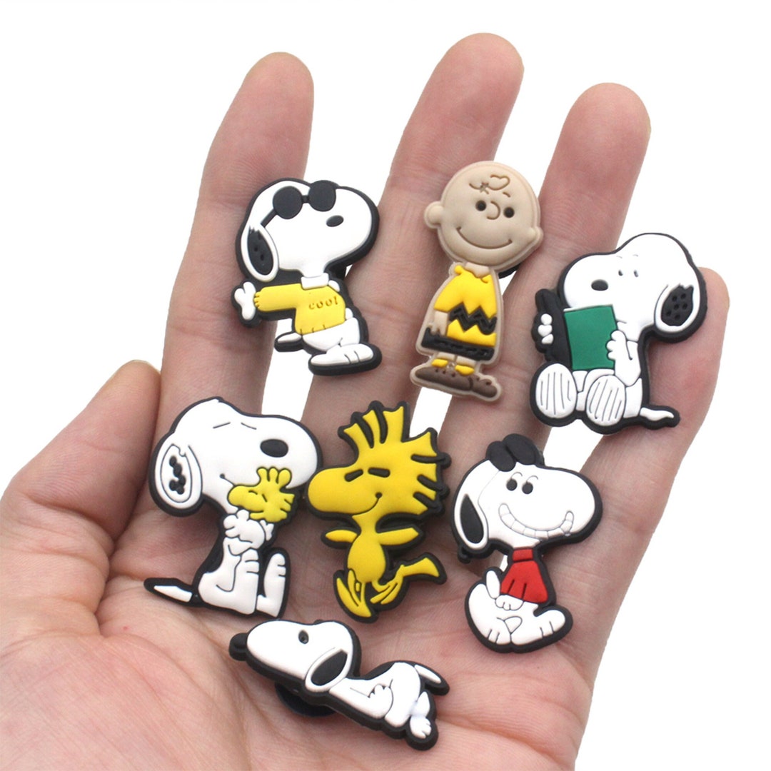 7 Pcs Peanuts Croc Charms Cartoon Croc Charms Snoopy Shoe Etsy Canada