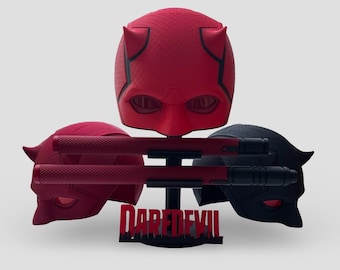 Máscara de Daredevil, máscara renacida, negra, temporada 2