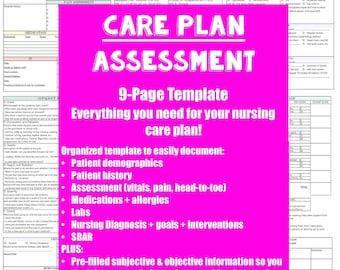 Nursing Care Plan Template