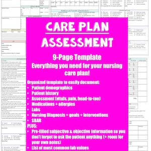 Nursing Care Plan Template