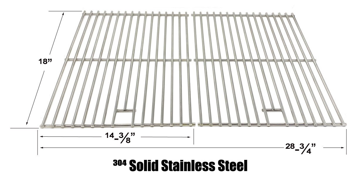 Replacement SUS304 Solid Rod Stainless Steel Cooking Grates for Ducane