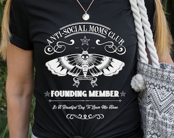 Camisa antisocial del club de mamás - Es un hermoso día para dejarme en paz - Camisa de mamá introvertida - Camisa del Día de las Madres