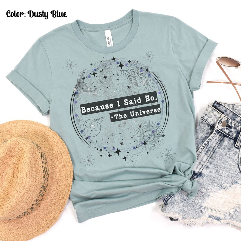 Trust the Universe Shirt Moon and Stars Shirt Boho Tshirt Astrology