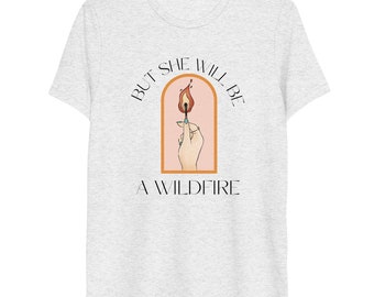 Ma lei sarà un incendio - Maglietta unisex con poesia