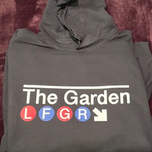 New York Rangers The Garden  "Let’s F**king Go Rangers” Subway  T Shirt/ Hoodie **PG version available upon request**