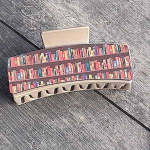 Literary Chic: Bookish Claw Clip for Your Hair - Quirky Accessory for Book Lovers, teacher gift, book lover gift