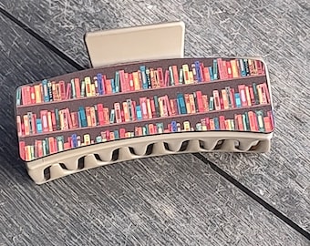 Literary Chic: Bookish Claw Clip for Your Hair - Quirky Accessory for Book Lovers, teacher gift, book lover gift