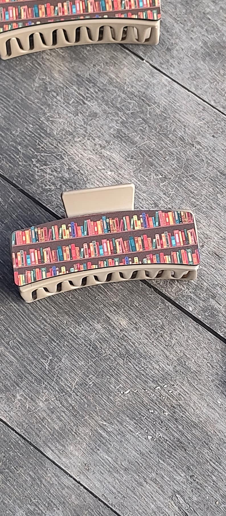 bookish claw clip for your hair