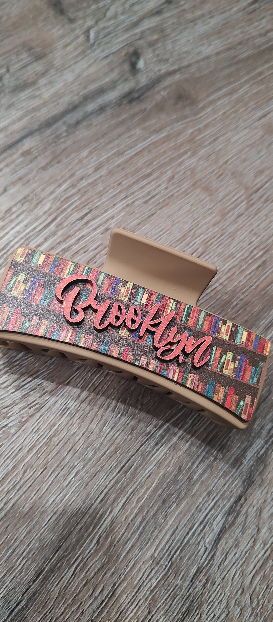 Literary Chic: Bookish Claw Clip for Your Hair Quirky Accessory for