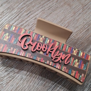 Literary Chic: Bookish Claw Clip for Your Hair - Quirky Accessory for Book Lovers, teacher gift, book lover gift