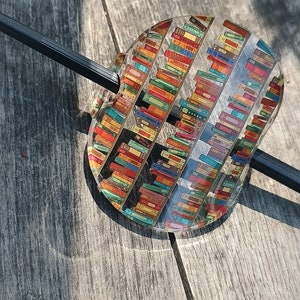 Literary Chic: Bookish Chop stick Hair Pin for Your Hair - Quirky Accessory for Book Lovers, teacher gift, book lover gift