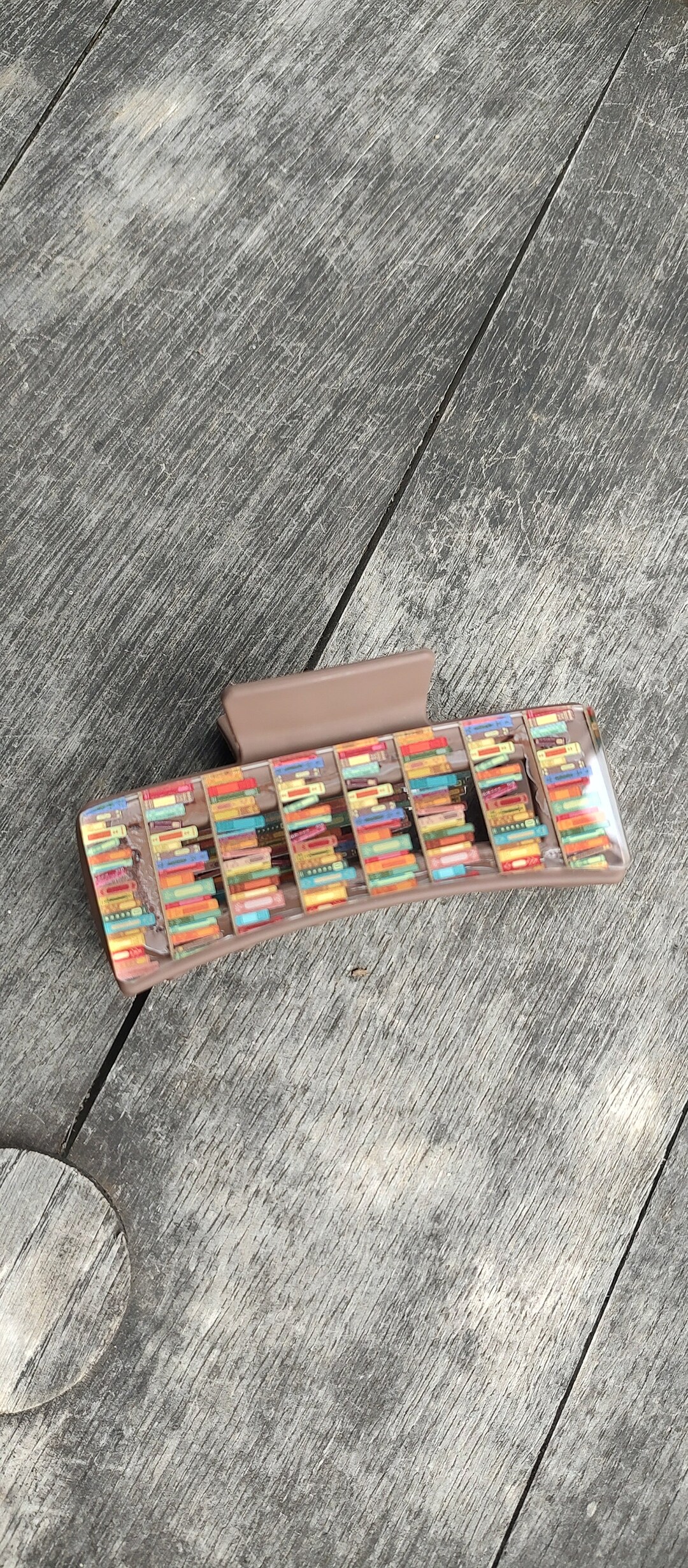 Literary Chic: Bookish Claw Clip for Your Hair Quirky Accessory for