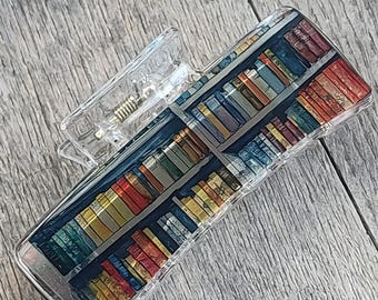 Literary Chic: Bookish Claw Clip for Your Hair - Quirky Accessory for Book Lovers, teacher gift, book lover gift