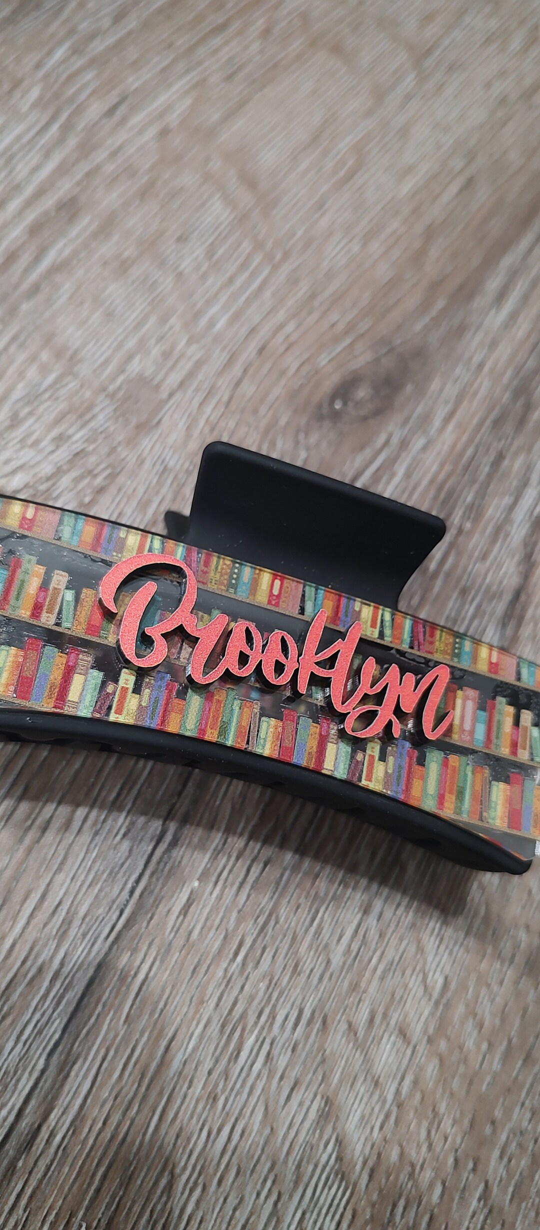 Literary Chic: Bookish Claw Clip for Your Hair Quirky Accessory for