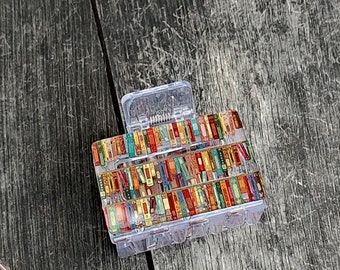 Literary Chic Bookish Claw Clip for Your Hair Quirky Accessory for Book Lovers, teacher gift, book lover gift