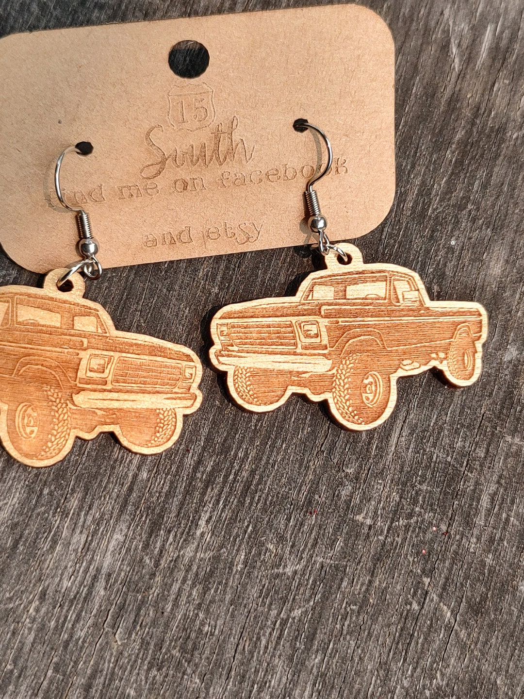 Old Truck Earrings, Quirky and Cool Earrings, Old 4x4 Earrings, Farm