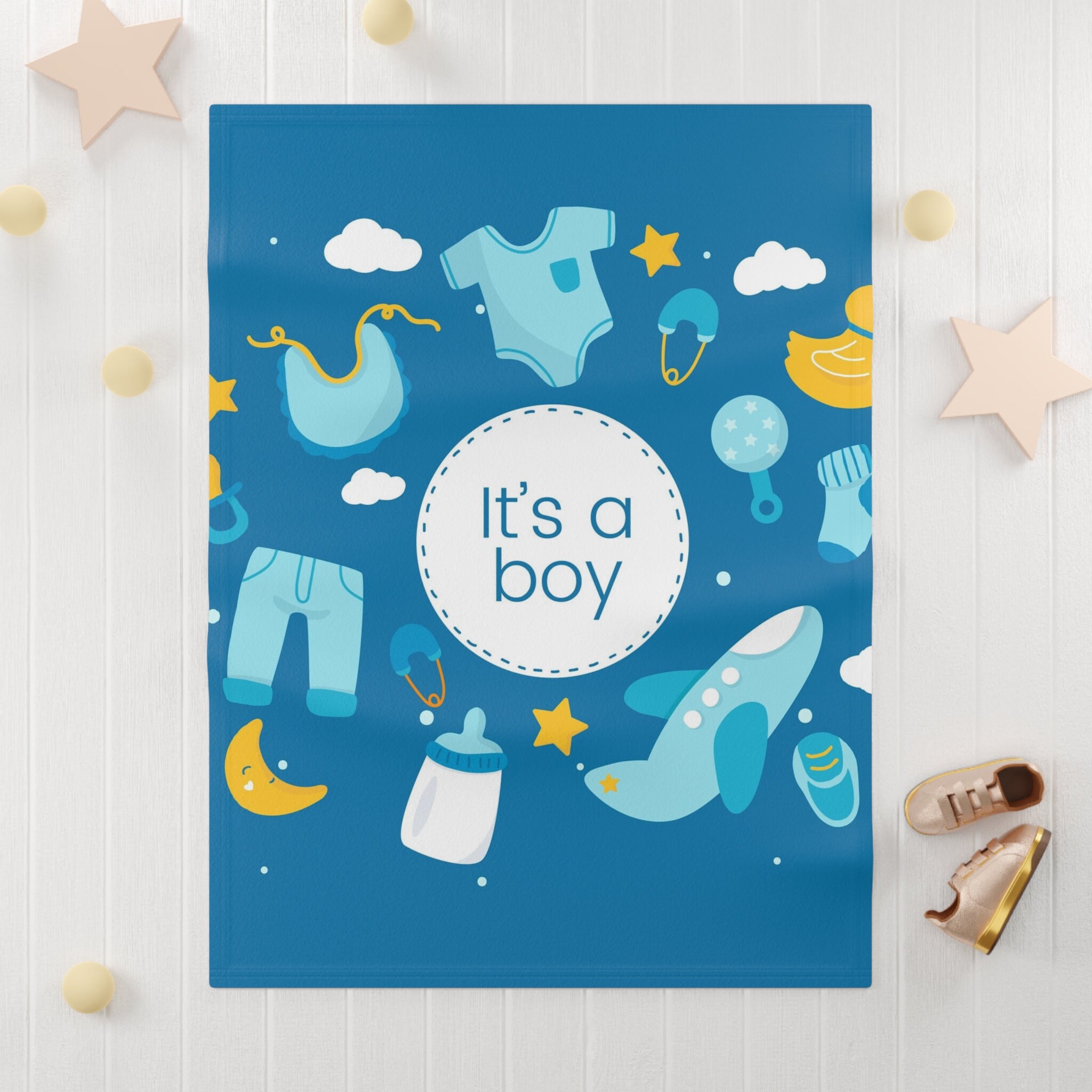 SOFT FLEECE BABY Blanket It's A Boy Soft Fleece Baby Blanket Baby