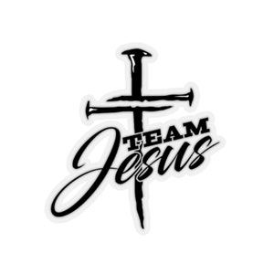 Kiss-Cut Stickers - Team Jesus Aufkleber - Aufkleber - Etiketten - Tags - Papier - Partyzubehör