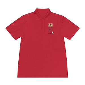 MEN&#39;S POLO SHIRT - Sports Polo Shirt - Jesus Christ Shirt - Religion Polo Shirt - Polyester Polo Shirt - Christian Polo Shirt