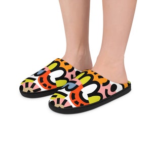 WOMEN&#39;S INDOOR SLIPPERS -  Women&#39;s Colorful Slippers - Valentine&#39;s Slippers - Women&#39;s Slippers - Valentine&#39;s Gift - Slippers