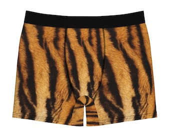 MEN&#39;S BOXER BRIEFS - Tiger Boxer Briefs - Valentine&#39;s Gift - Men&#39;s Briefs - Men&#39;s Boxer - Men&#39;s Shorts - Men&#39;s Underwear - Men&#39;s Pants