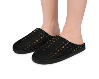 CRYPTO MATRIX SLIPPERS -  Crypto Slippers - Crypto Lover&#39;s Slippers - Men&#39;s Slippers - Women&#39;s Slippers - Slippers - Indoor Shoes - Clothing