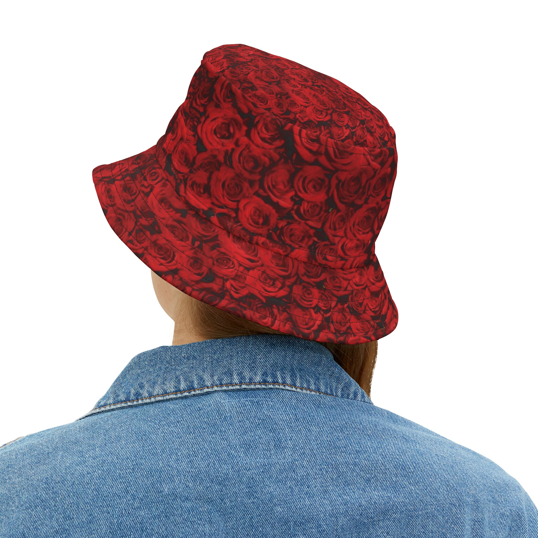 ★THE GREATEST★Rose Bucket Hat Embroidered Rose Bucket Hat – zlyc