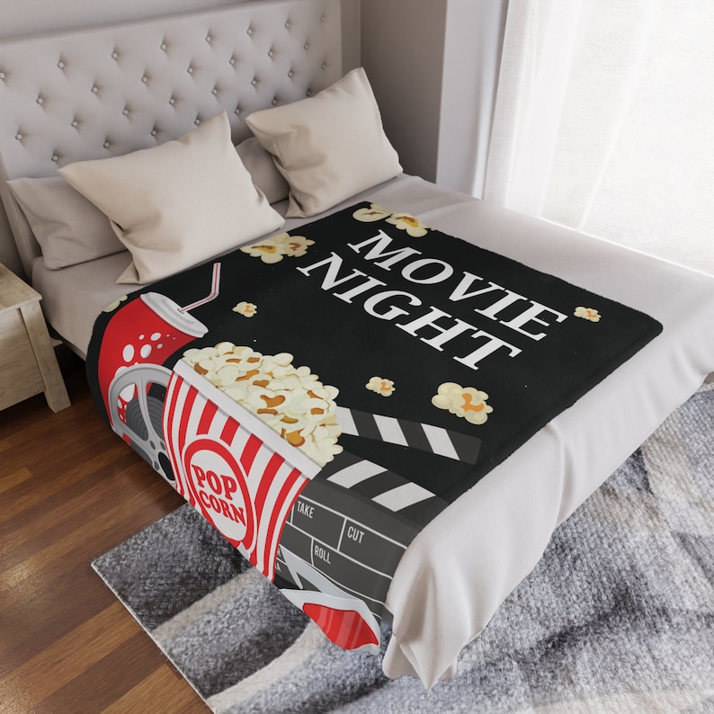 MOVIE NIGHT Blanket Blankets, Throws, Blanket Plush Oversized, Warm