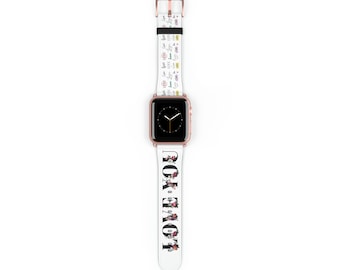 Handmade Designer Leather Apple Watch Band / Watch Apple Band / Luxury Apple Watch Band / Luxury Gift /38/40/41mm