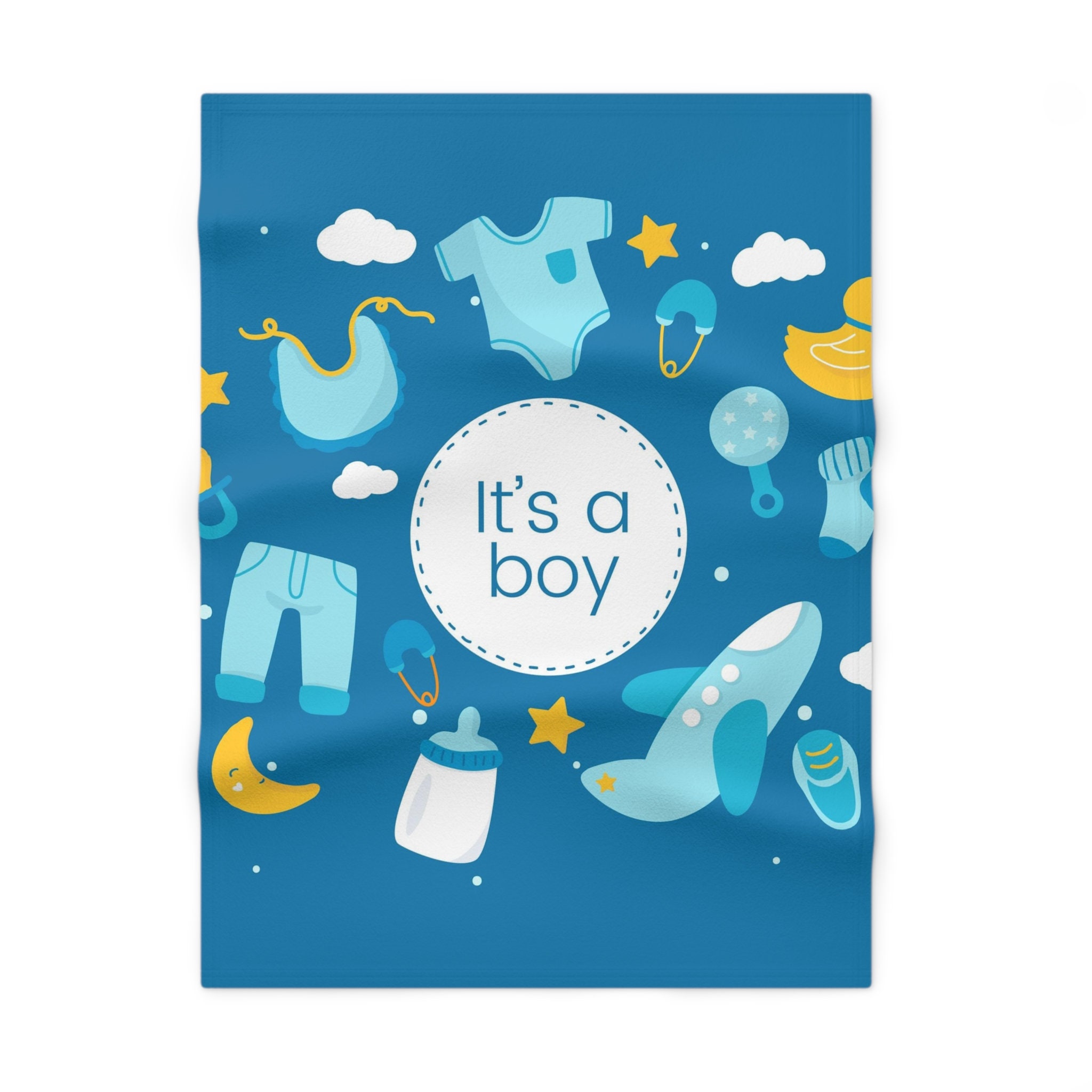 SOFT FLEECE BABY Blanket It's A Boy Soft Fleece Baby Blanket Baby