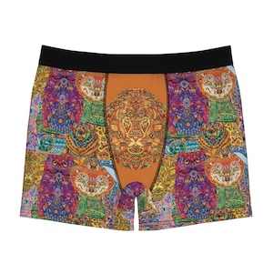 Herren Boxer Slips - Löwen Boxer Briefs - Valentinstag Geschenk - Herren Slips - Herren Boxer - Herren Shorts - Herren Unterwäsche - Herren Hosen