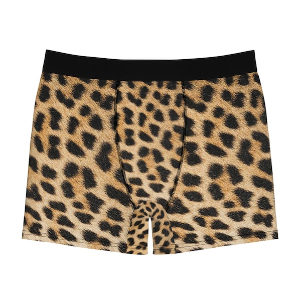 MEN'S BOXER BRIEFS - Leopard Boxer Briefs - Valentine's Gift - Men's Briefs - Men's Boxer - Men's Shorts - Men's Underwear - Men's Pan