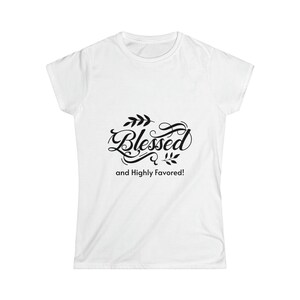 T-SHIRT BLESSED - T-shirt regalo - T-shirt da donna - T-shirt - T-shirt - Camicia atletica da donna - T-shirt - Camicia religiosa - Abbigliamento da donna