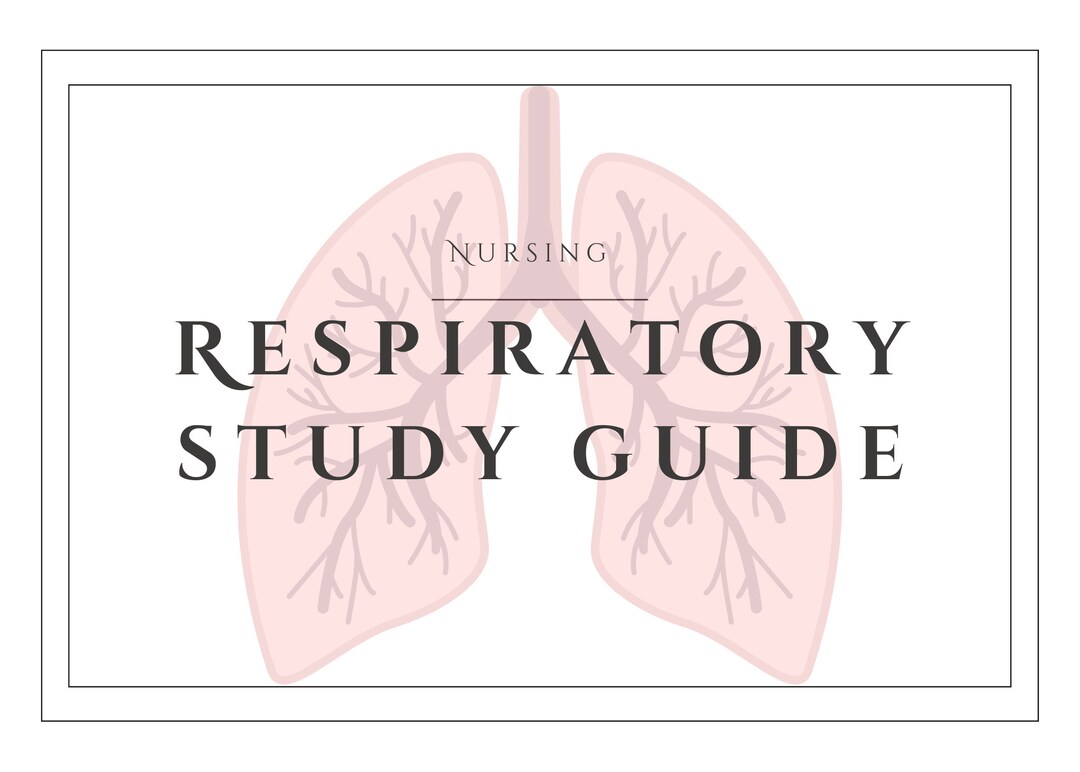 Respiratory Study Guide - Etsy