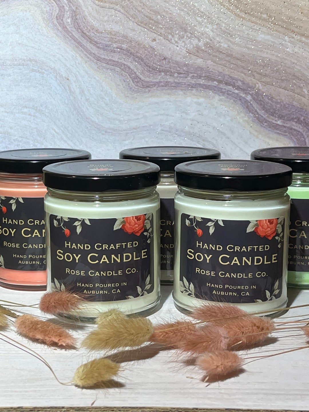 Pack of 3 All Natural Soy Candles, 8.5 Oz IMPERFECT Variety Pack Etsy