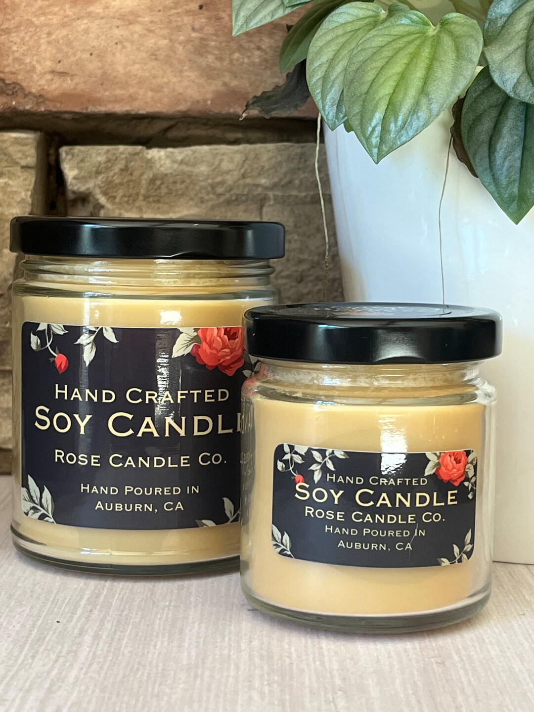 All Natural Soy Candles 4.0 Oz / Hand Crafted/ Holiday Gift / Cinnamon ...